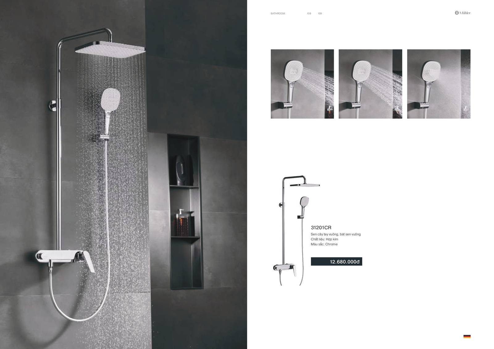 Thiết bị vệ sinh MUHLER Catalogue và Bảng giá mới nhất /Page 55